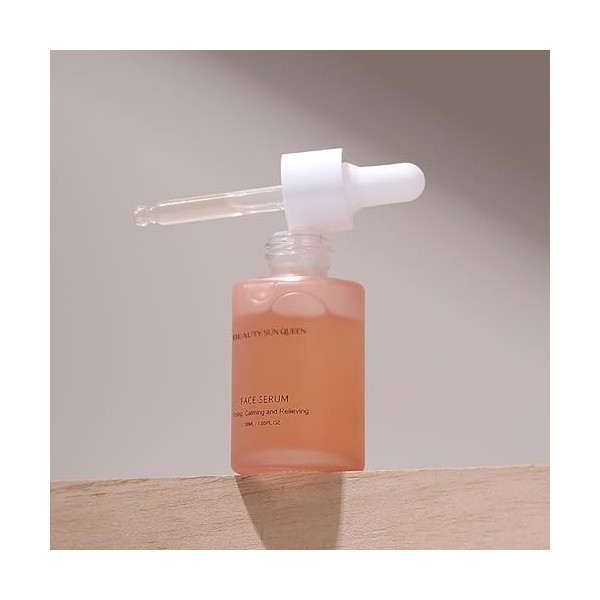 Sérum hydratant pour le visage à leau de rose et à la niacinamide pour un soin raffermissant, apaisant et éclaircissant, sér ...