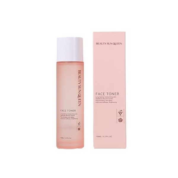 Sérum hydratant pour le visage à leau de rose et à la niacinamide pour un soin raffermissant, apaisant et éclaircissant, sér ...