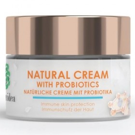 Green Idea - Crème visage à lacide hyaluronique BIO et aux probiotiques - Soin visage pré- et probiotique - Panthénol, Argan