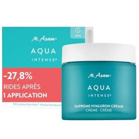 M. Asam AQUA INTENSE Supreme Hyaluron Cream 50ml – Acide hyaluronique pour une crème hydratante visage 24h, repulpe & lisse C...