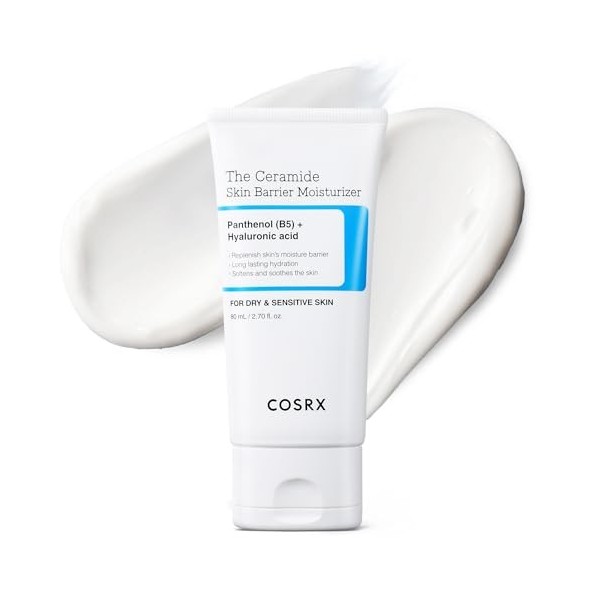 COSRX Crème Visage à la Céramide Crème Hydratante Barrière Cutanée avec 7 Céramides, Acide Hyaluronique & Panthénol, Tous Typ