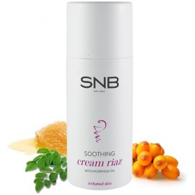 SNB Professional Crème RIAZ Apaisante 100 ml – Soin Naturel pour Peau Irritée – avec huile de moringa, zéolite, extrait de pr