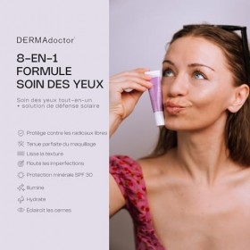 DERMAdoctor Creme contour des yeux SPF30 – Soin contour des yeux Anti Cernes Et Anti Poche Sous Les Yeux, DD Eye Cream 15 ml ...