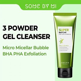 SOME BY MI Gel nettoyant Super Matcha Pore Clean - 3,38 oz, 100 ml - Fabriqué à partir dextraits de matcha pour peaux sensib