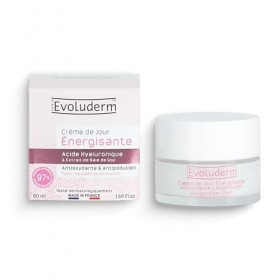 EVOLUDERM - Routine Duo Jour/Nuit Visage - Baume de Nuit Défatigant Antioxydant & Repulpant - Crème de Jour Énergisante Antio