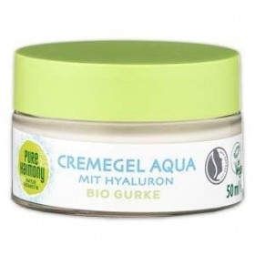 Pure Harmony Lot de 2 gels crème Aqua à lextrait de concombre biologique et à lacide hyaluronique