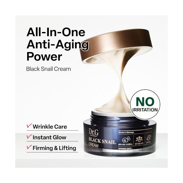 Dr. G Dr.G Noir Snail Crème 1.7 Onces