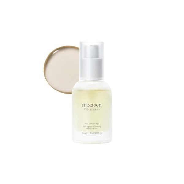 mixsoon Master Serum Moisturizing Facial Serum Centella Panthenol for Sensitive Skin Korean Skin Care 1.01 fl oz/30ml