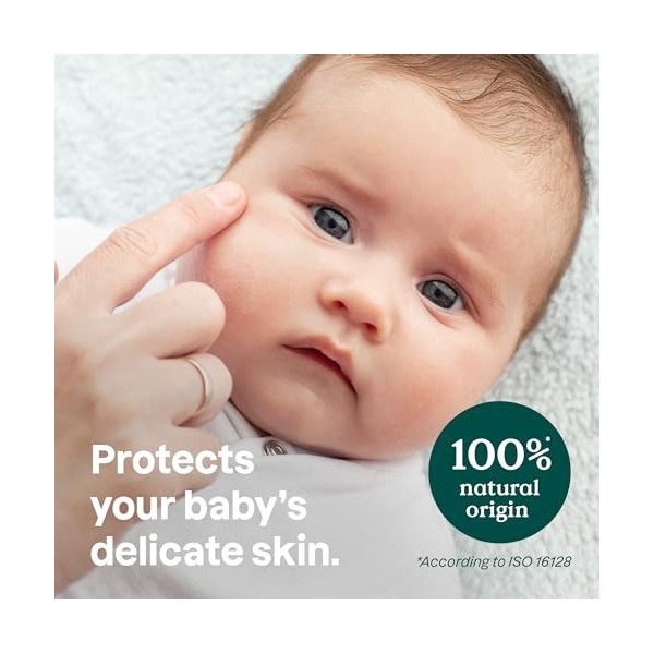ATTITUDE Baume Visage et Joues Bébé en Barre, certifié EWG, sans plastique, testé dermatologiquement, ingrédients d’origine n