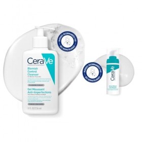CeraVe, Routine pour les Peaux à Tendance Acnéique, Gel Moussant Anti-Imperfections 236 ml et Sérum Rétinol Anti-Marques 30 m