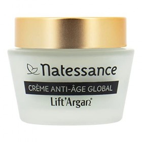Natessance | Crème Anti-Âge Global – Lift’Argan | Lutte contre le vieillissement cutané : rides, fermeté, éclat | Peaux norma...