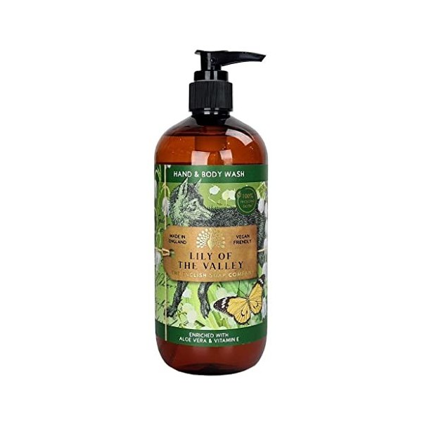 The English Soap Company, Rose & Peony Nettoyant pour les mains et le corps 500 ml Crème Jour et Nuit
