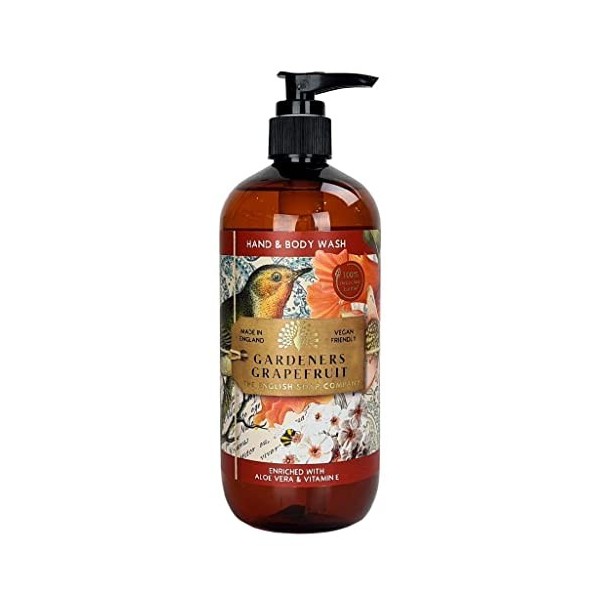 The English Soap Company, Rose & Peony Nettoyant pour les mains et le corps 500 ml Crème Jour et Nuit