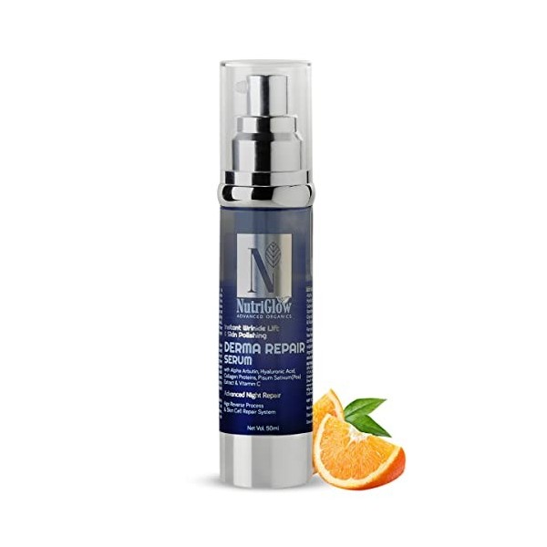 Nutriglow Advanced Organics Instant Wrinkle Lift & Skin Polishing Derma Repair Face Serum 50Ml