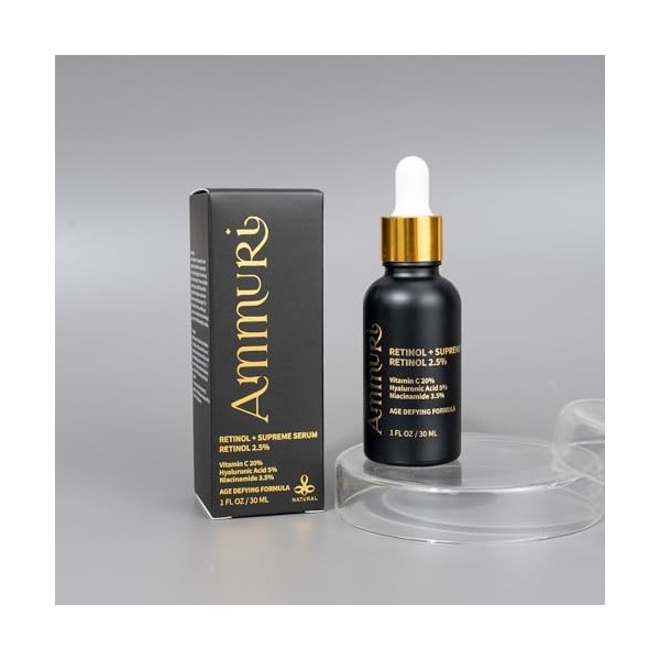 Retinol 2.5% Pro Face Serum Hyaluronic Acid Natural Ingredients For Skin Firming