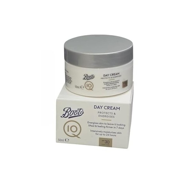 Boots Q10 Kit de soins de la peau anti-âge | Crème de jour SPF30 et crème de nuit 50 ml | raffermissant et revitalisant 24 he