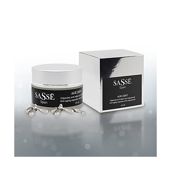 SASSÉ AGE DEFY Capsules anti-âge avec argineline. Anti-rides, anti-âge, effet botox. Produit végane. SASSE. Cosmétique nature