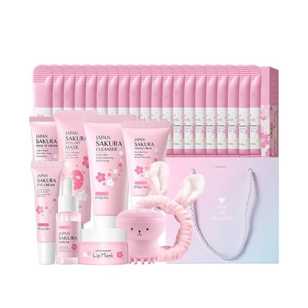 Kit de soins de la peau pour adolescentes, kit de soin du visage anti-âge