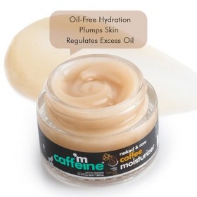 mCaffeine Naked and Raw Coffee Moisturizer - 48-Hour Face Cream Controls Excess Oil - Gel-Based Lotion Instant Moisture - Hya...