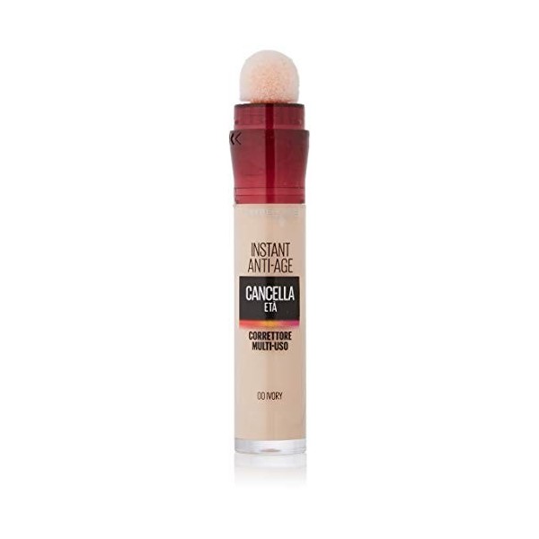 Maybelline New York - Anti-cernes/Correcteur Fluide - Instant Anti-Age L’Effaceur - Teinte : Beige Nu 02 - 6,8 ml Anti-cernes...