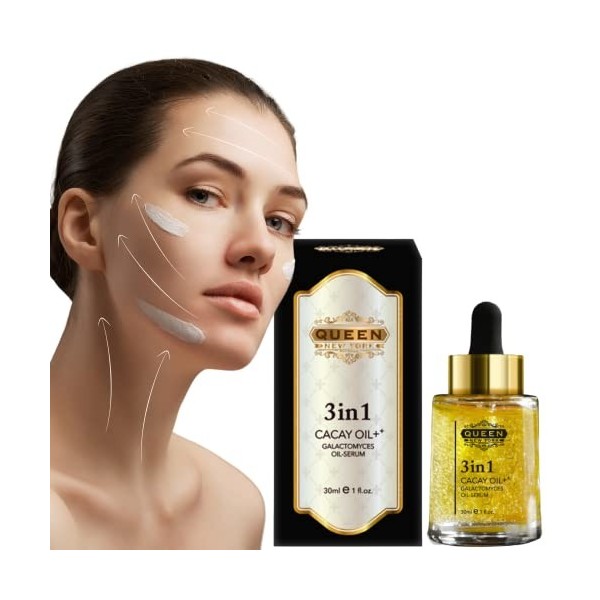 QUEEN 3in1 CACAY OIL++ Galactomyces Time Rejuvenate Intense Oil Serum 30ml/1fl.oz