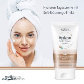 Medipharma Cosmetics Hyaluron Sanfte Bräune Gesichtscreme, 50 ml Crème