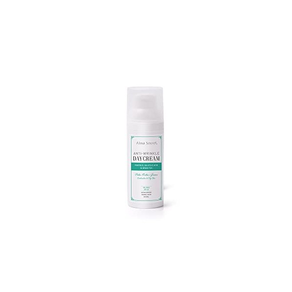 Alma Secret Anti-rides OIL-FREE avec Propolis, Salicylique & Thé Vert. SPF 20-50 ml
