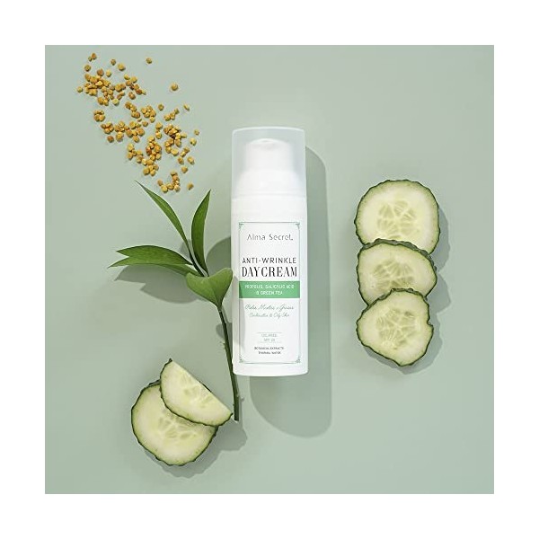Alma Secret Anti-rides OIL-FREE avec Propolis, Salicylique & Thé Vert. SPF 20-50 ml