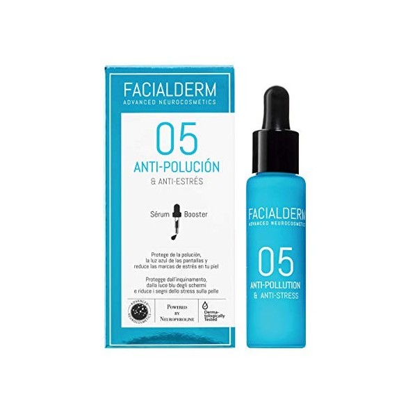 FACIALDERM Serum Booster 05 AntiPolution & anti-stréss Faciale. 30ml
