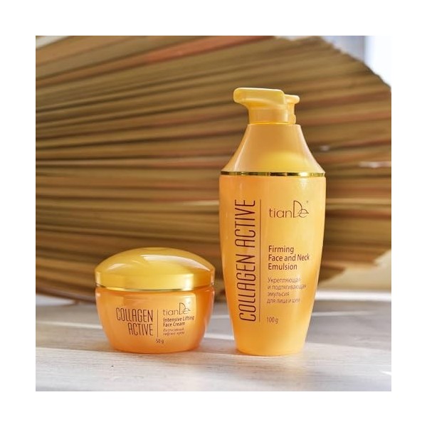 Émulsion Raffermissante Visage et Cou, TianDe 12705, 100 g, Effet rajeunissant visible. Lifte et rajeunit la peau, la tonifie