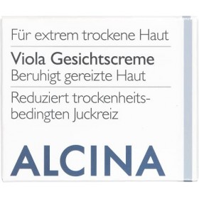ALCINA Viola Crème pour le visage - 1 x 50 ml - Peau sèche - Réduit les démangeaisons liées à la sécheresse - Préserve les pe...