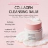 mixsoon Collagen Cleansing Balm 50ml, Hydrating Balm-to-Milk Cleanser, Gently removes makeup, Twist-to-dispense, Nourishes wi