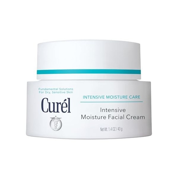 Curél Intensive Moisture Face Moisturizer Lotion Crème hydratante visage pour peaux sèches et sensibles Anti-âge Sans parfum 