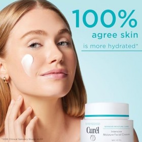 Curél Intensive Moisture Face Moisturizer Lotion Crème hydratante visage pour peaux sèches et sensibles Anti-âge Sans parfum 
