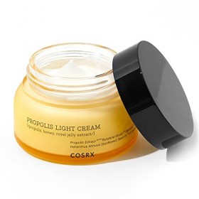 COSRX Full Fit Propolis Light Cream, 2.19 Fl.oz / 65ml, Propolis 64.5%, Hydratant quotidien jour et nuit, Non testé sur les a