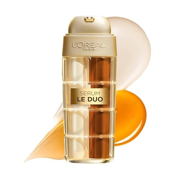 LOréal Paris Age Perfect Le Duo Sérum Anti Rides Rajeunissant et Hydratant pour Tous Types de Peptides de Collagène avec Vit