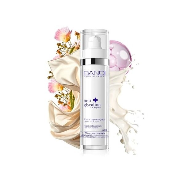 Bandi - Crème Visage Homme Hydratante Anti-âge Soin Visage Homme Mature Réduit Rides Régénère et Apaise la Peau Stimule le Te...