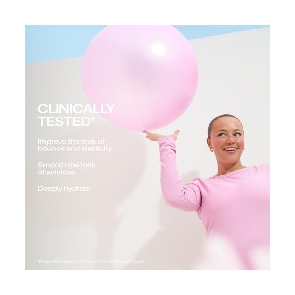 LUMENE Nordic Bloom [LUMO] Bounce Moisturizer – Crème hydratante légère et repulpante avec peptides de collagène végétaliens,