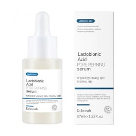 DEleventh Korean Brand Lactobionic Acid β-Glucan Face Serum 37ml / Anti-Oxidant, Shrink Pores, Adjust Water and Oil Balance, 