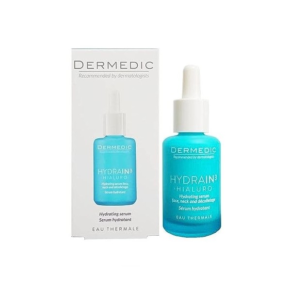Dermedic - Hydrain3 - Hialuro - Sérum hydratant pour le visage, le cou et Decolltage - 30 ml