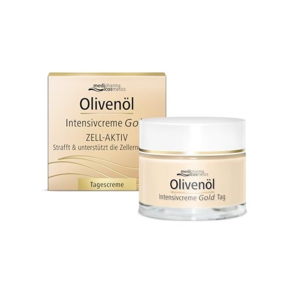 Medipharma cosmetics Huile dolive Crème intense Or Zell active Crème de jour