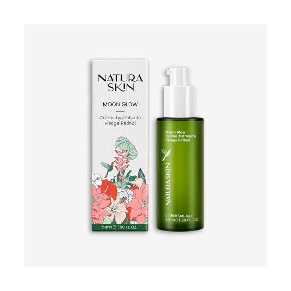 Natura Skin - Crème Hydratante Visage Anti-Âge à base de Rétinol - Hydroxypinacolone Retinoate Nouvelle Génération - Rides Fe