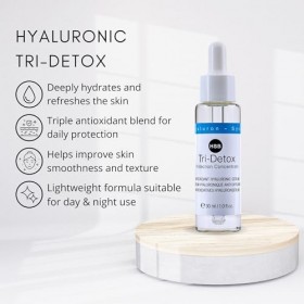 Tri-Daytox Sérum hyaluronique antioxydant 30 ml . être belle Cosmetics . Collagène Booster . Sérum pour le visage . anti-ride