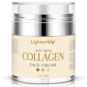 OMIC Lighten-Up Collagen Cream for Face - 1 fl oz / 30 ml - Antiaging, Fine Lines and Neck, Moisturizing and Hydrating Creams