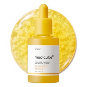 medicube Kojic Acid Turmeric Clarifying & Balancing Capsule Serum for Troubled Skin | Soothing & Brightening Facial Serum | N