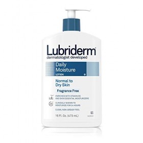Lubriderm Lotion hydratante à usage quotidien pour peaux normales à sèches - Non parfumée - 475 ml