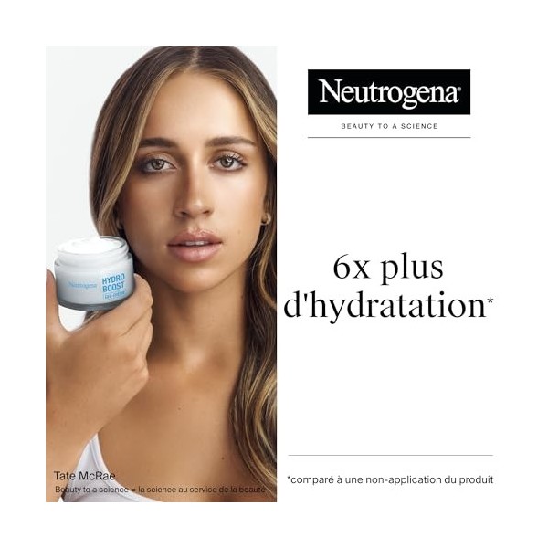 Neutrogena – Gel-Crème Hydro Boost Pot de 50 ml – Crème Hydratante pour les Peaux Sensibles à lAcide Hyaluronique et Tréha Cr...