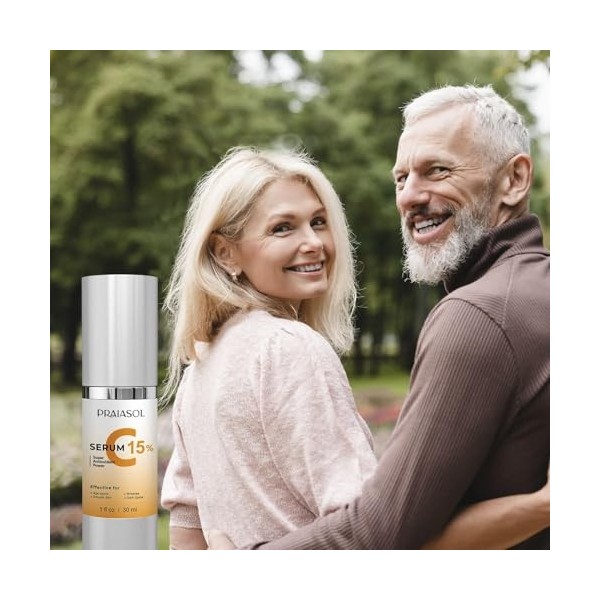 Sérum super vitamine C pour les femmes de plus de 70 ans : sérum visage à la vitamine C anti-âge adapté aux peaux matures – C