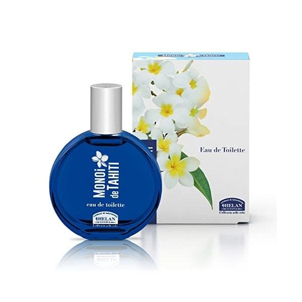 Helan, Monoi de Tahiti - Parfum Femme, Eau de Toilette pour Peau et Cheveux - Parfums Femme pour l’Été avec Pulpe de Noix de 