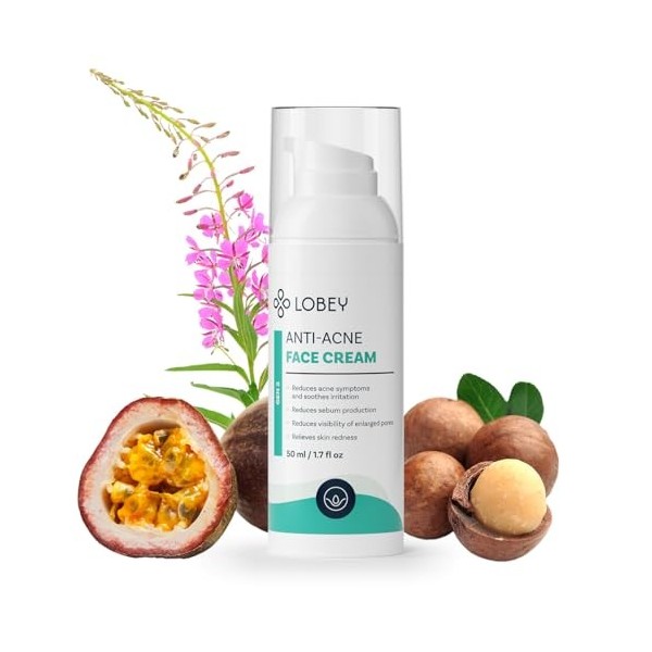 Lobey Sérum anti-boutons - Sérum dacné local à usage ciblé - Avec acide salicylique, zinc et bioflavonoïdes - Apaise et rédu ...